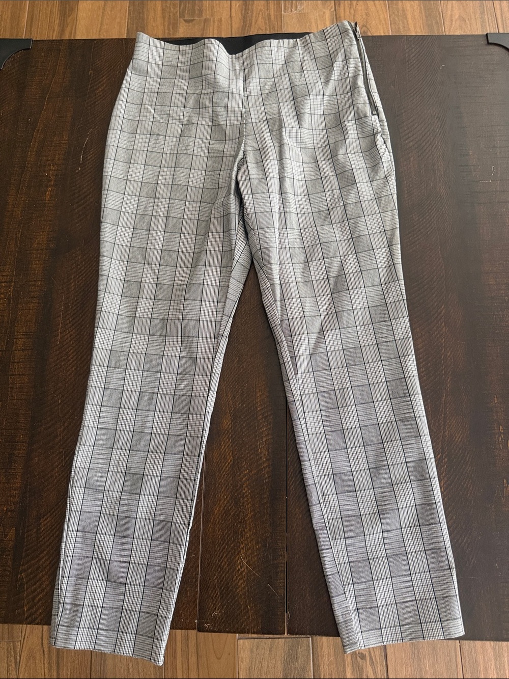 A New Day Gray Windowpane Dress Pants